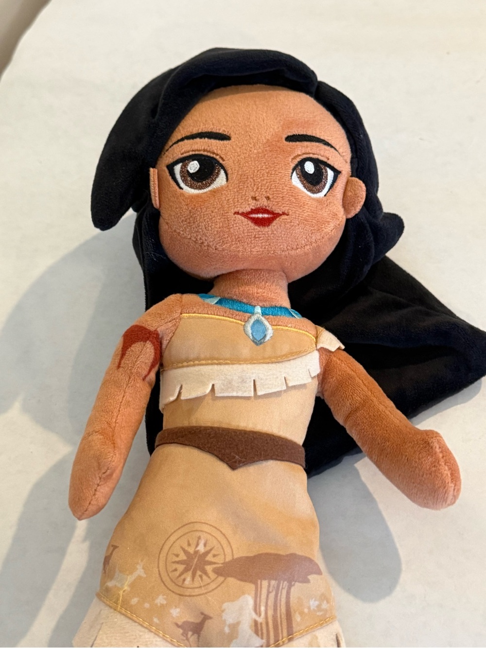 Disney Store Pocahontas Princess 13" Plush Soft Doll Embroidered Details - Picture 4 of 6
